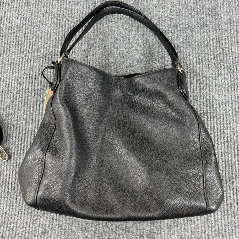 Vintage Coach Edie 31 Black Refined Pebbled Leather Shoulder Slouchy Hobo Bag - Picture 2 of 11